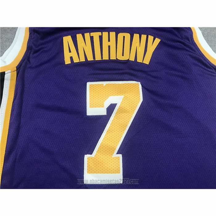 Camiseta Los Angeles Lakers Carmelo Anthony #7 Statement 2021 Violeta